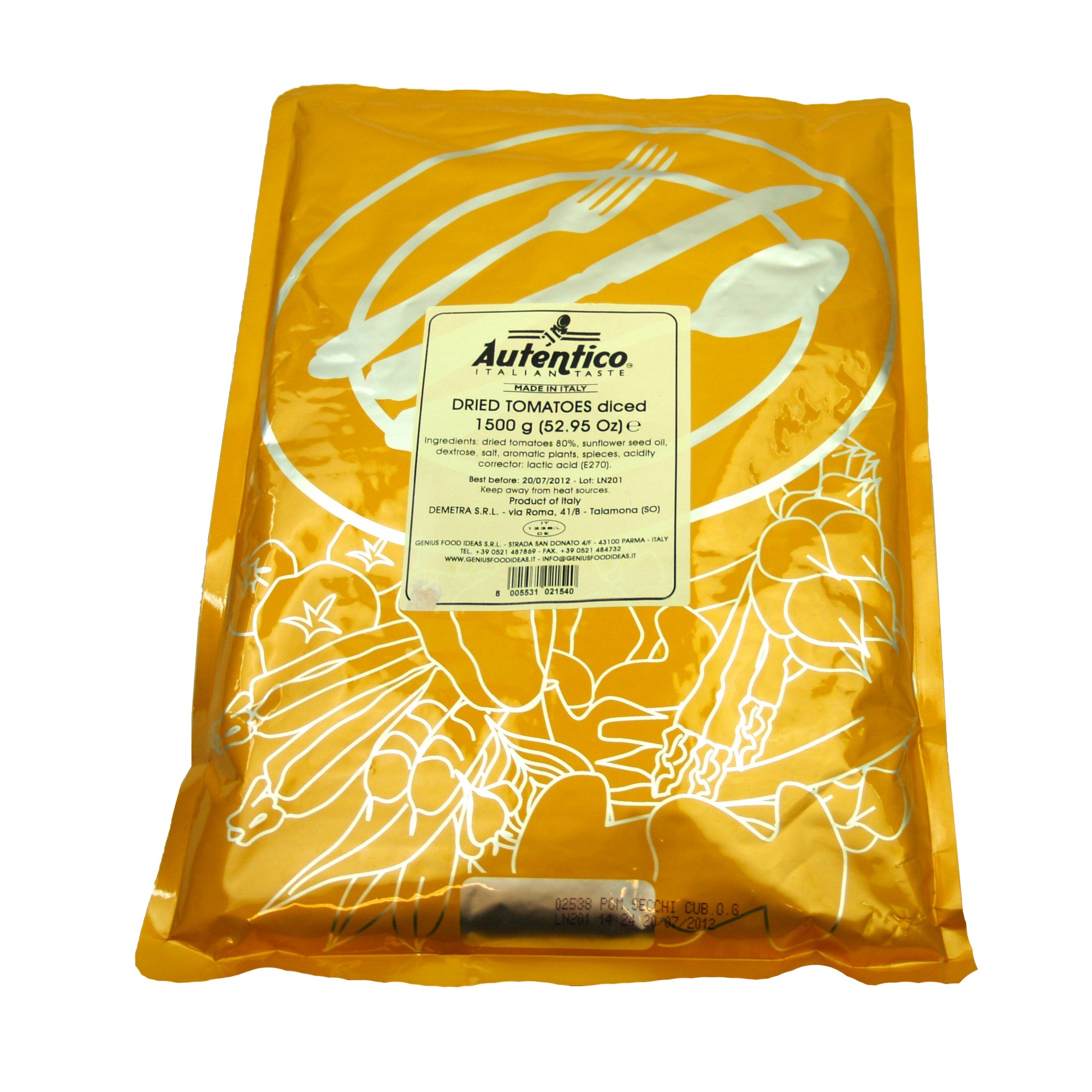 Tomater soltørk.i krydr.olje      1,5kg