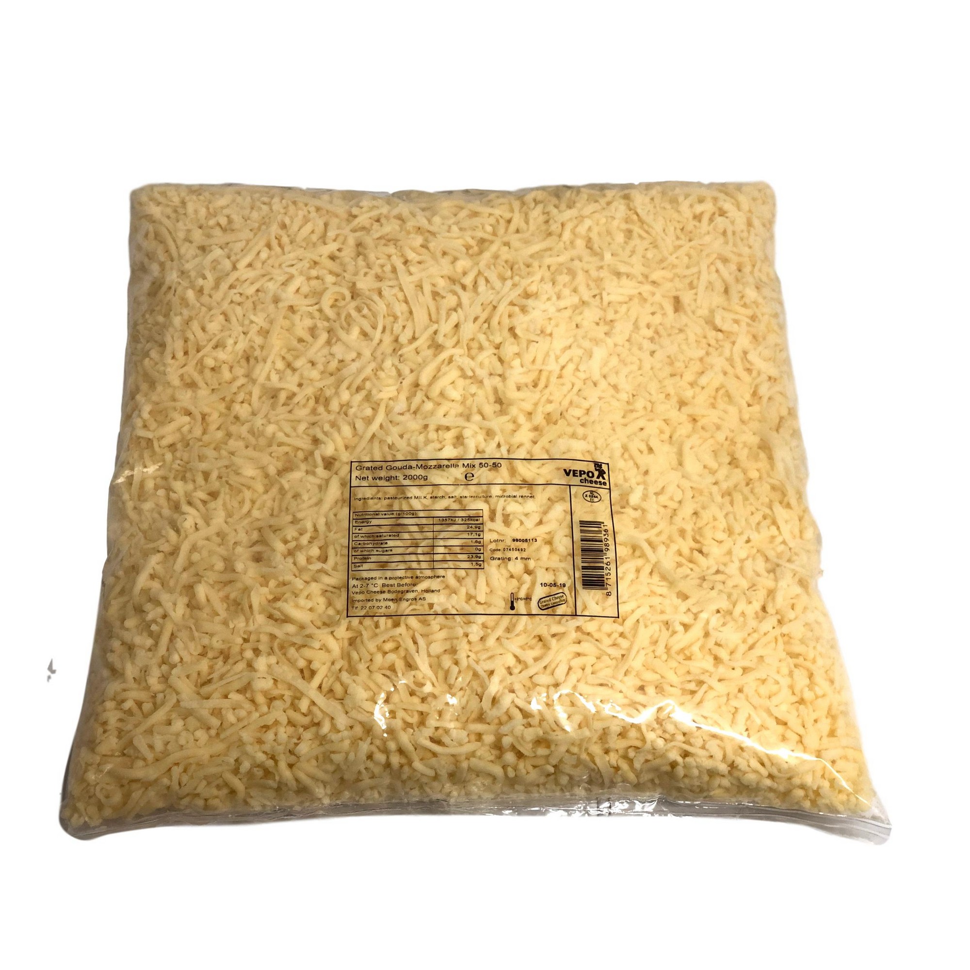 Mozzarella revet   2kg1
