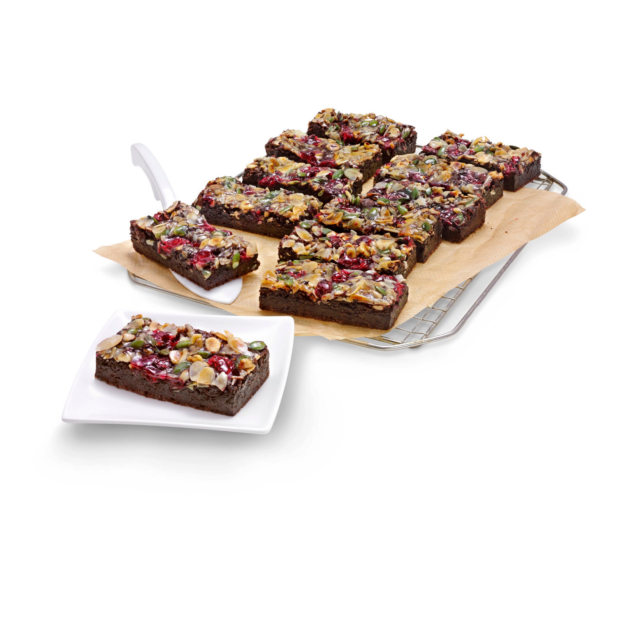 Brownie bringebær gf   1,05kg