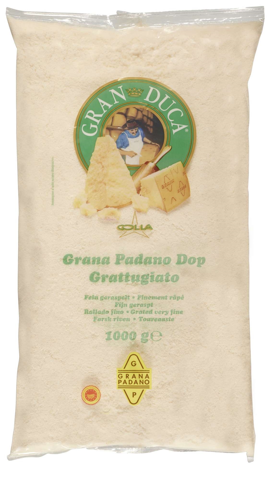 Grana padano revet fersk 1kg