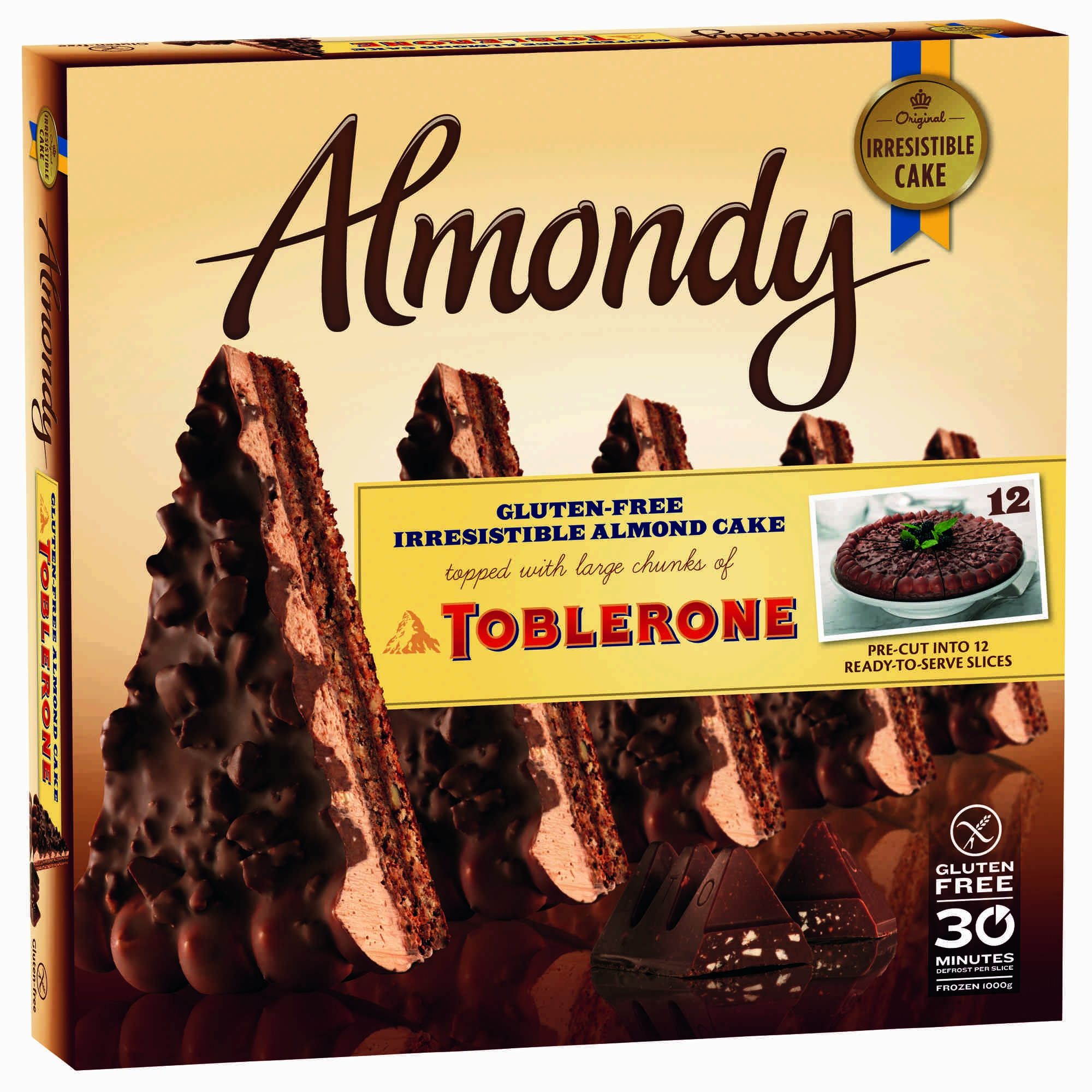 Mandelkake toblerone oppd.   1kg