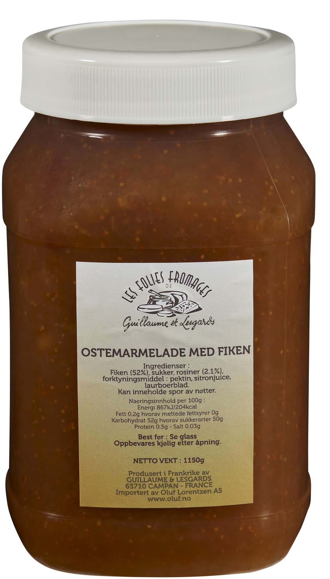 Ostemarmelade fiken   1,15kg