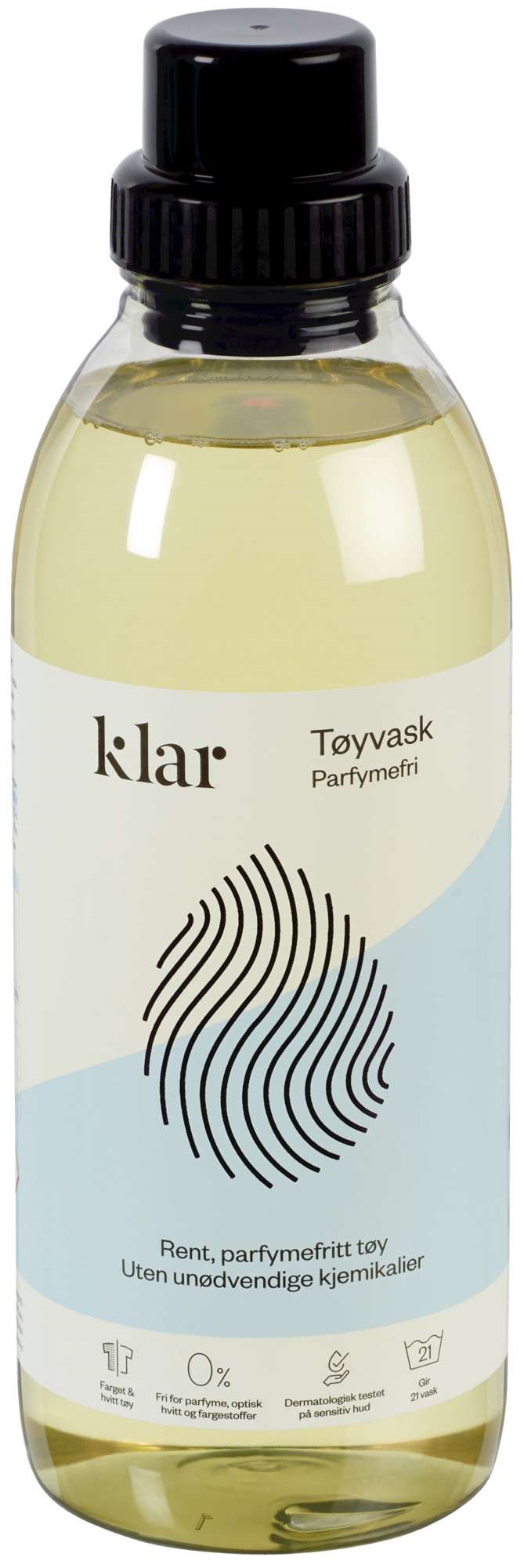 Klar tøyvask parfymefri   750ml