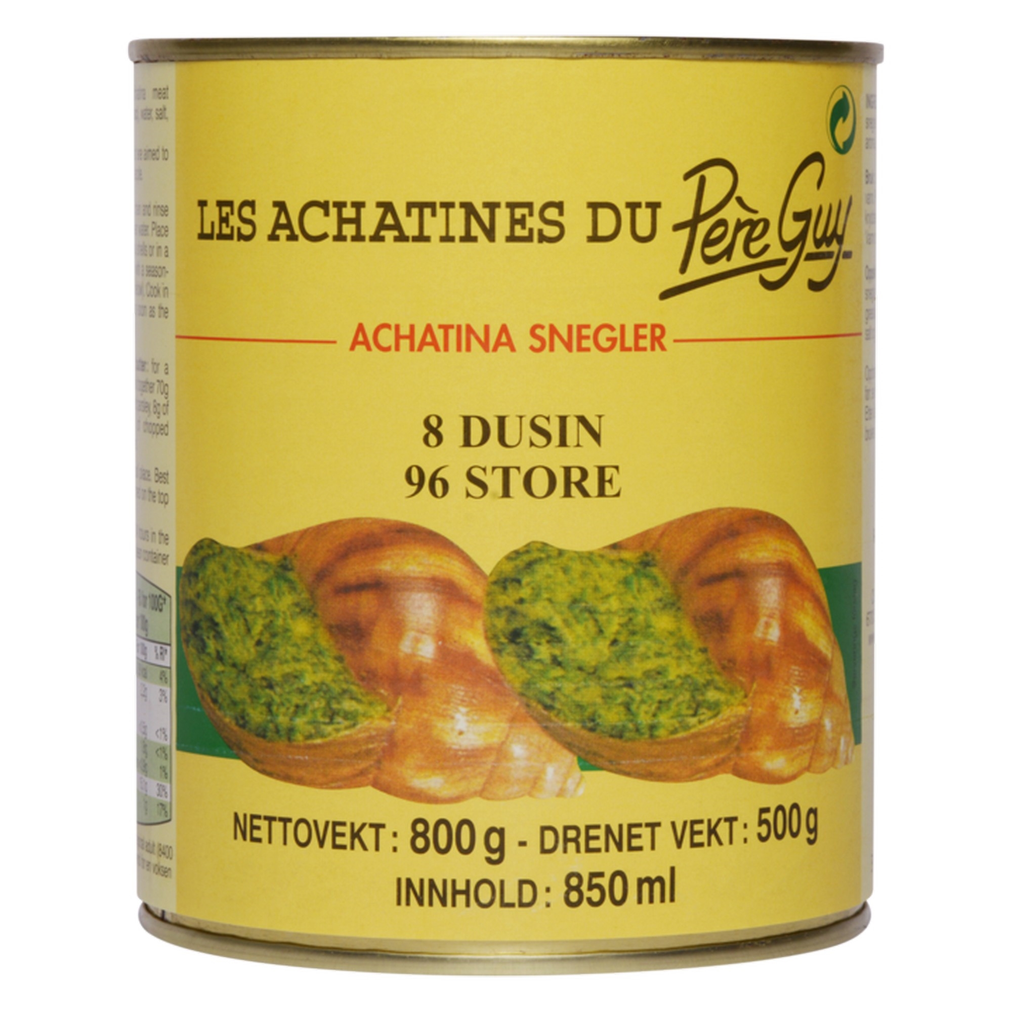 Fr. snegler 8 dus.      500g