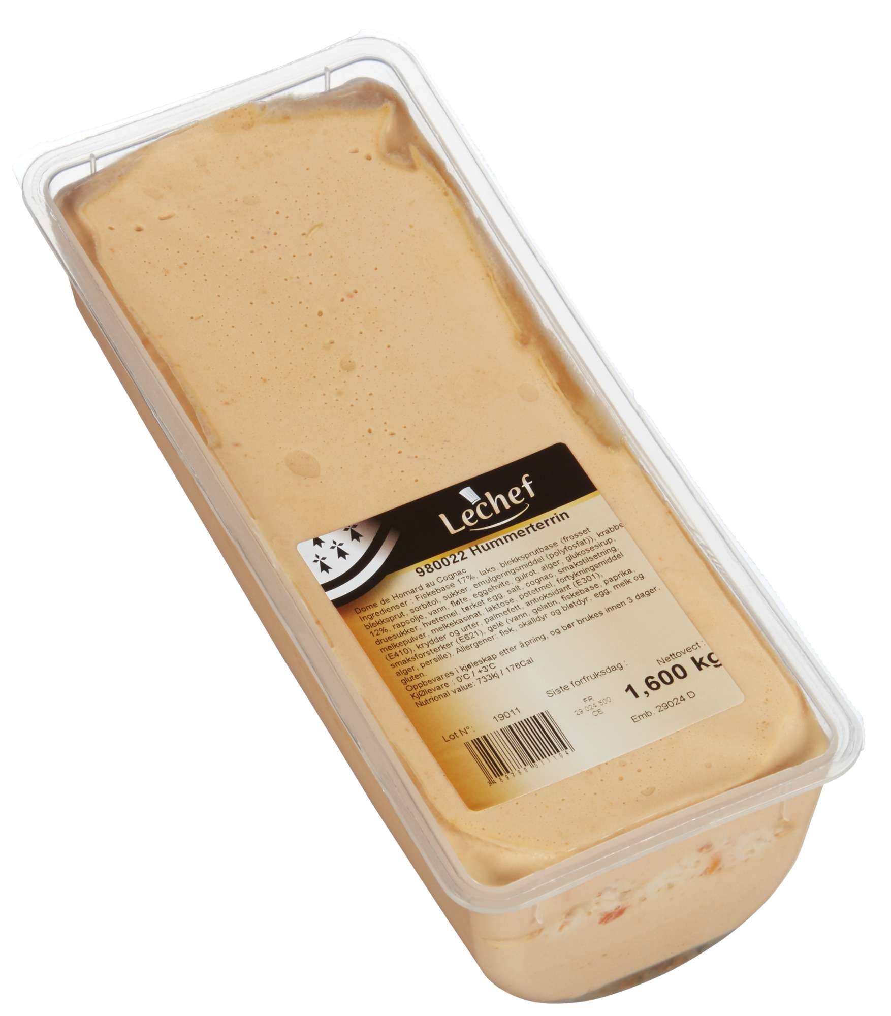 Hummerterrin m/cognac 1,6kg