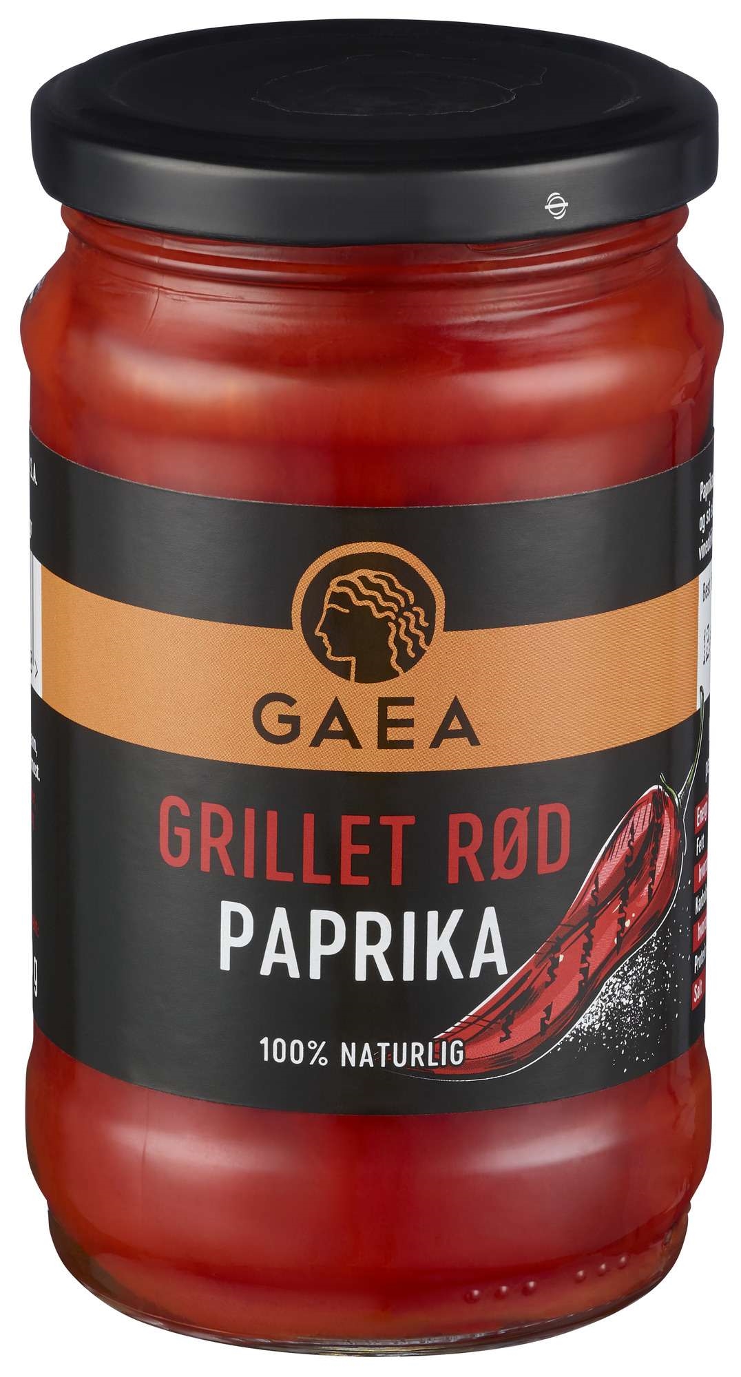 Grillet rød paprika  290g