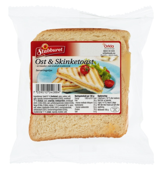 Ost & skinketoast stabb.       24x95g