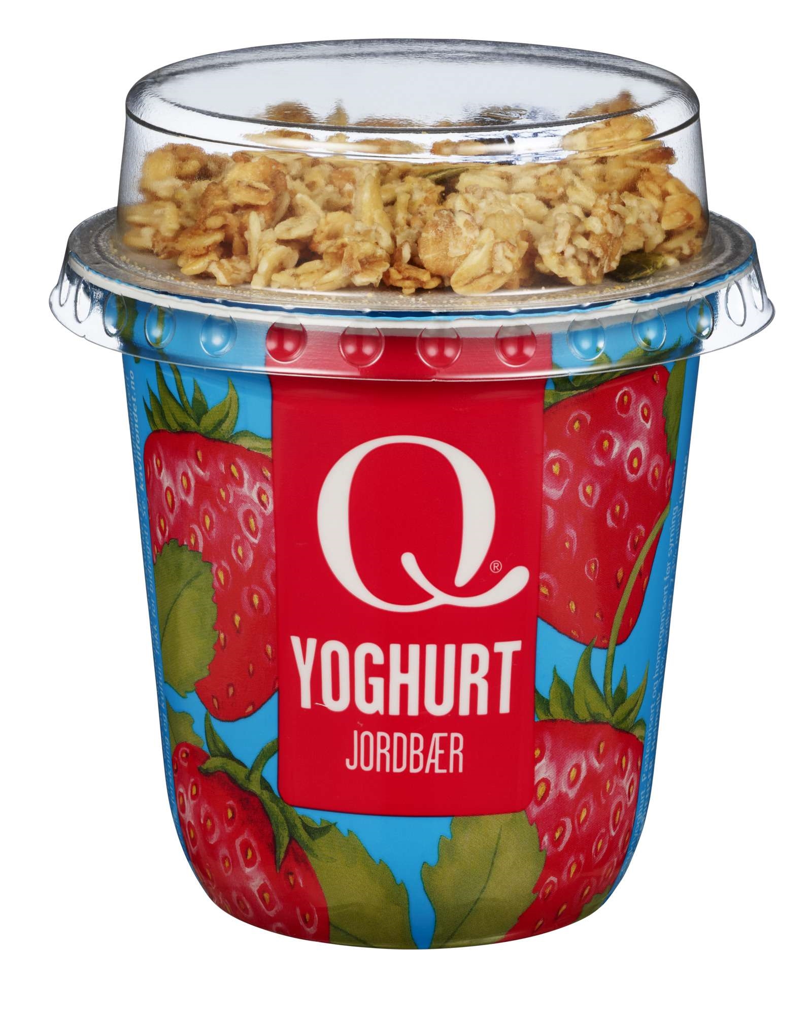 Q yoghurt jordbær m/müsli 165g