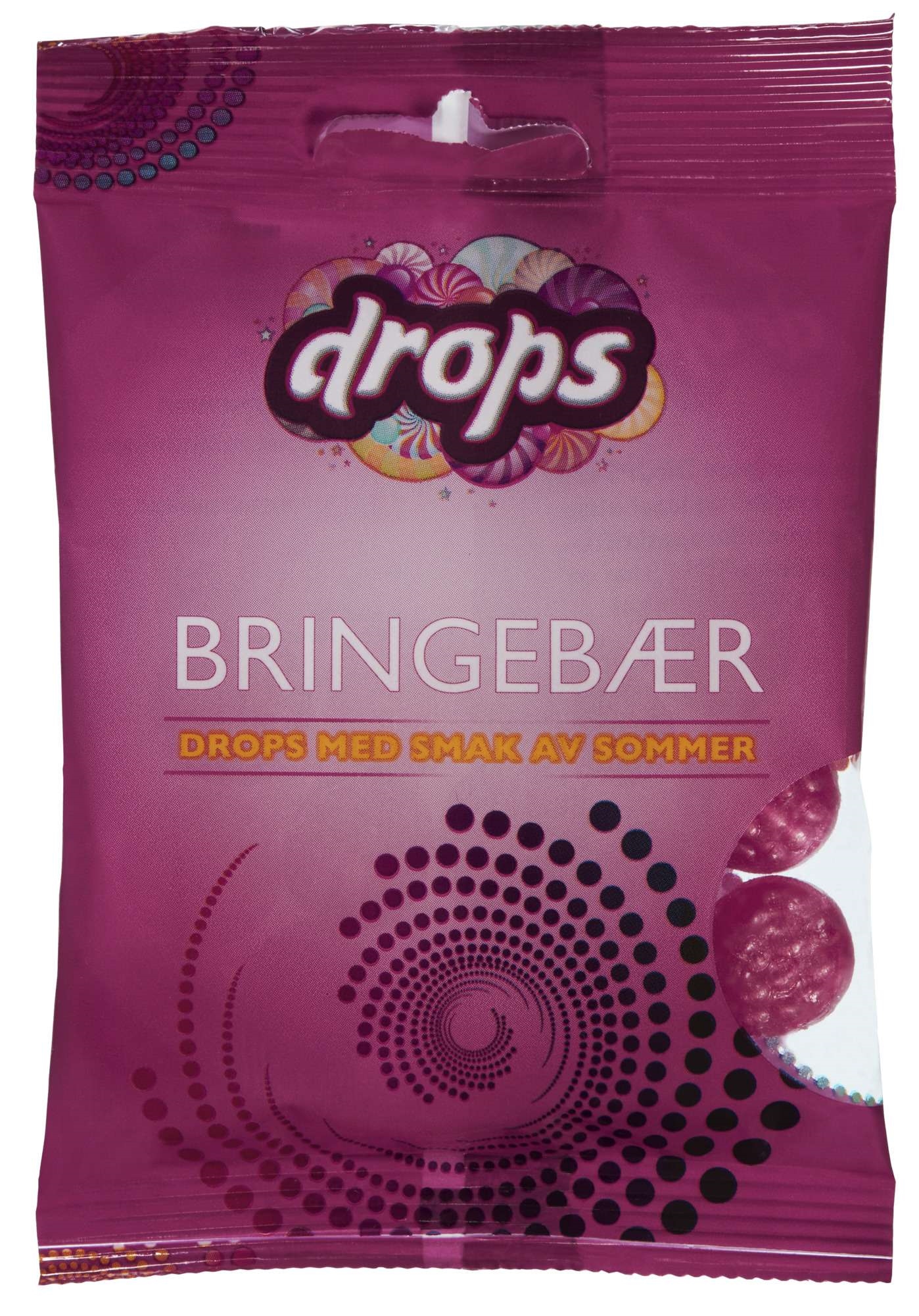 Bringebær drops 48g