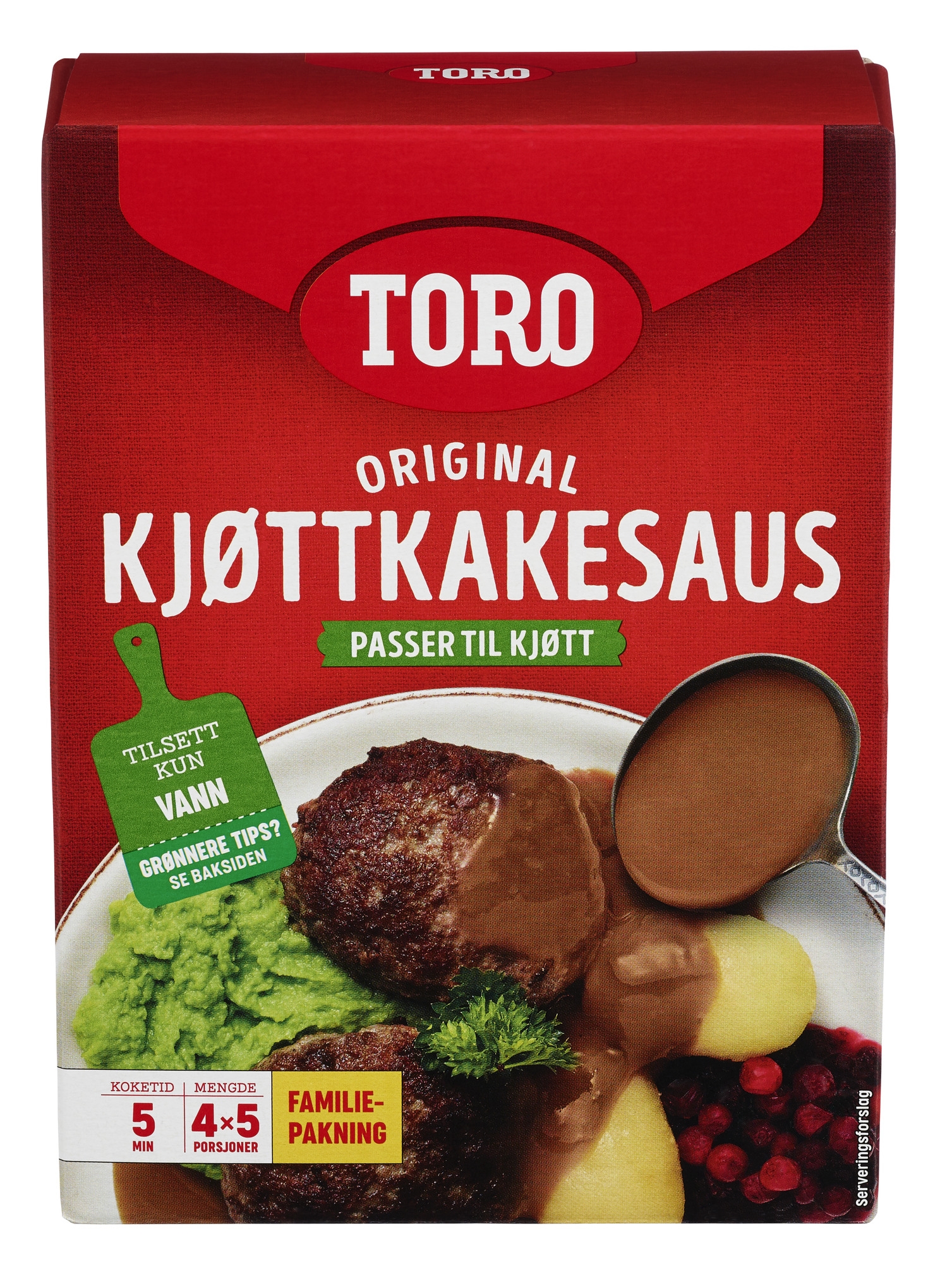 Kjøttkakesaus familiepk   4x45g