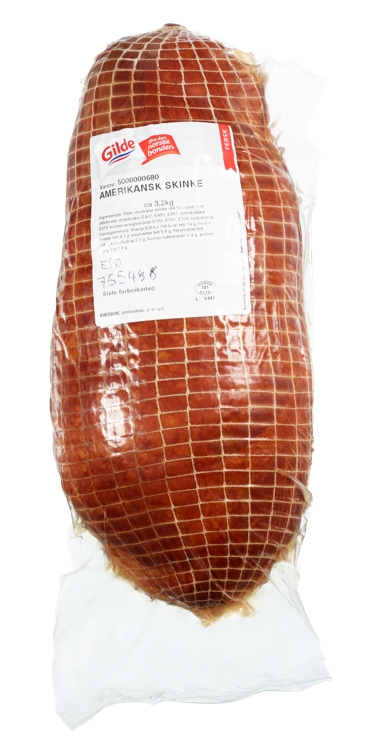 Amerikansk skinke hel ca3,2kg   kg