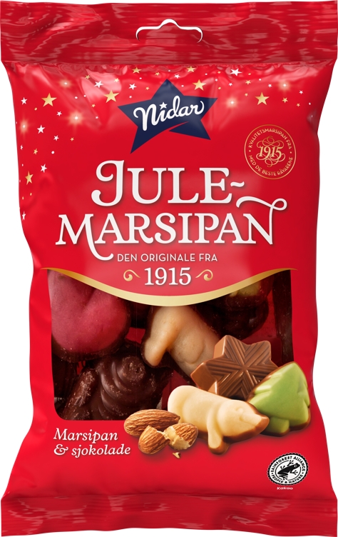 Marsipan og sjokoladep. liten 130g