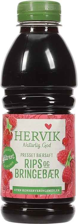 Rips & bringebærsaft ufiltrert   0,5l