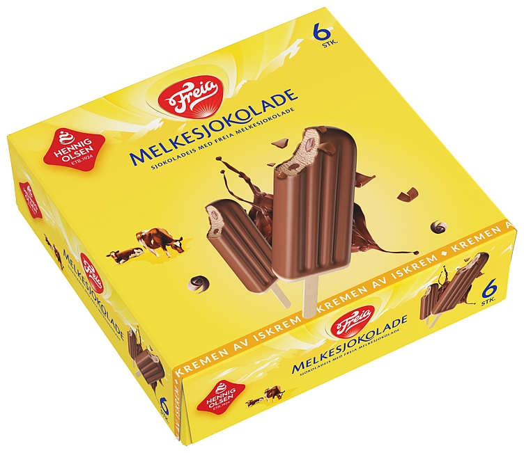 Freia melkesjokolade sjokoladeis    6pk