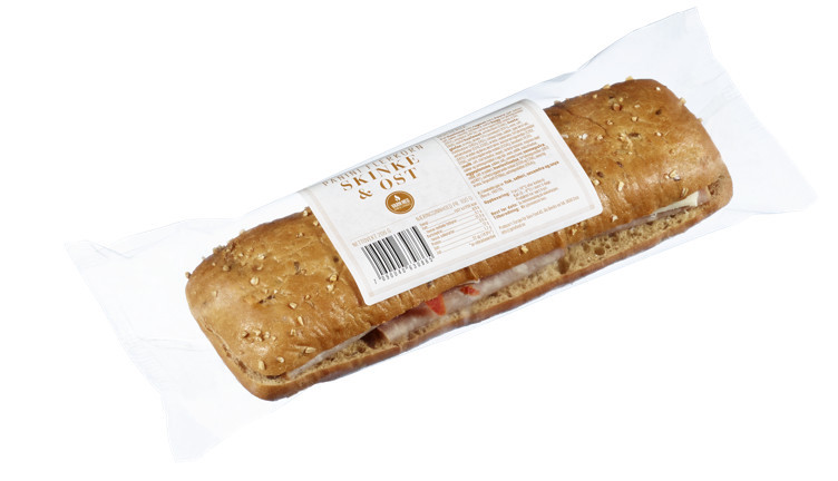 Panini flerkorn ost & skinke  206g