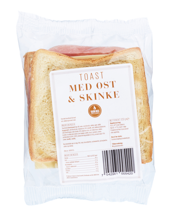 Toast m/ ost & skinke  120g