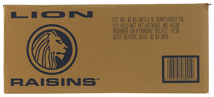 Rosiner california   12,5kg