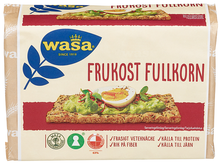 Wasa frukost fullkorn   320g