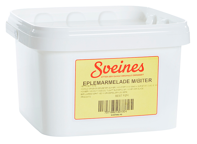 Eplemarmelade m/bit     3kg