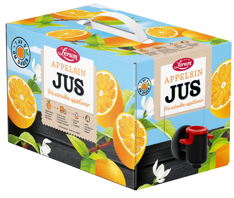 Appelsinjuice mild bib   5l