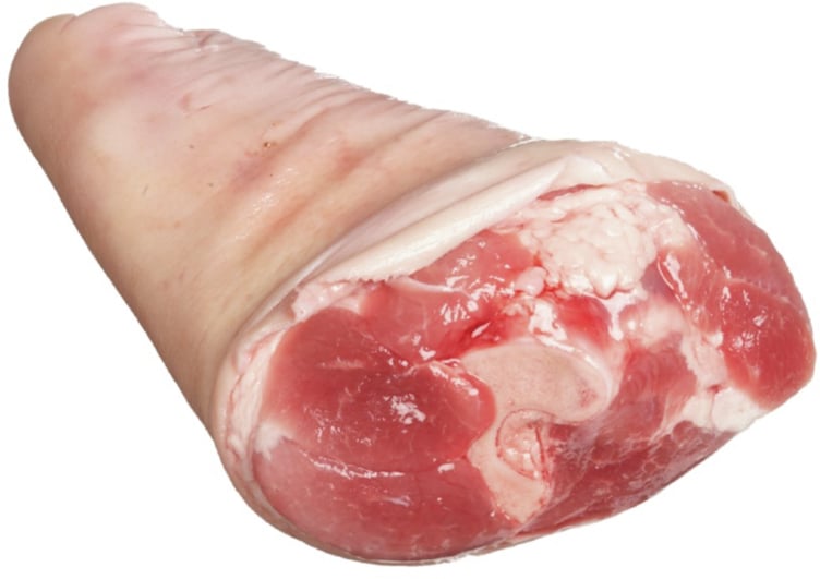 Svin skinkeknoke salt snittet  ca10kg  kg