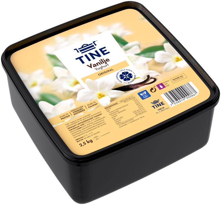 Yoghurt vanilje     2,5kg