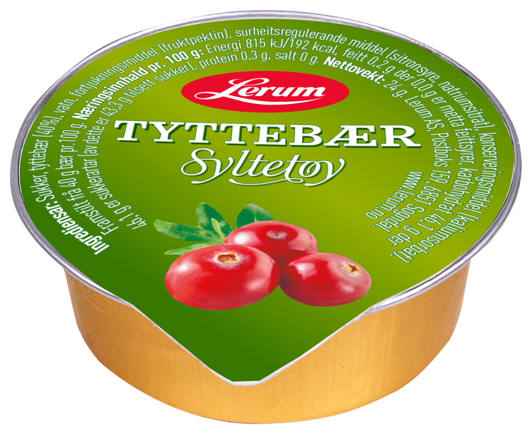 Tyttebærsyltetøy   100x24g