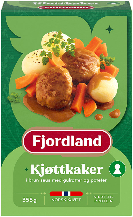 Kjøttkaker m/gulrøtter og poteter   355g