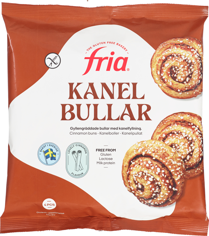 Kanelboller glutenfri 4stk   230g