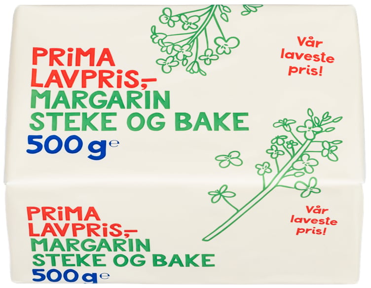 Steke og bake margarin   500g