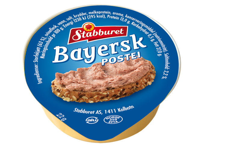 Bayersk postei kuvert  70x22g