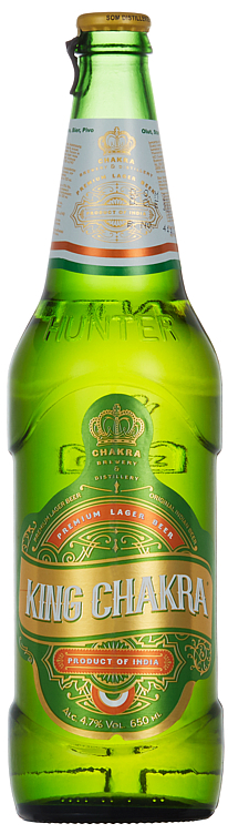 King chakra premium lager beer   4,7%   12x65cl