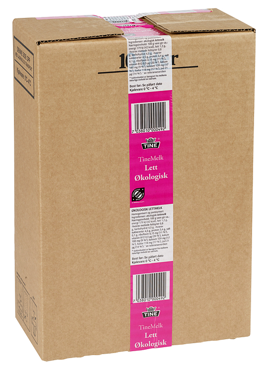 Tinemelk lett økol.  slim bib    10l