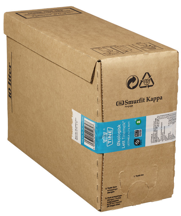 Lettmelk 0,5% økol. bib   10l