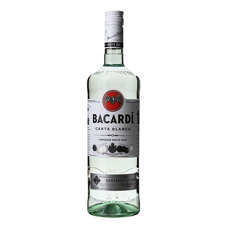 Bacardi carta blanca   37,5%   1l