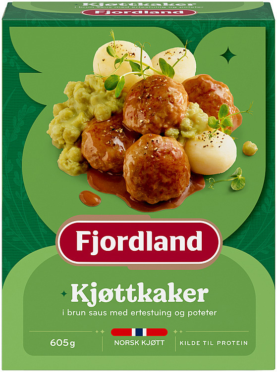 Kjøttkaker m/ertestuing   605g