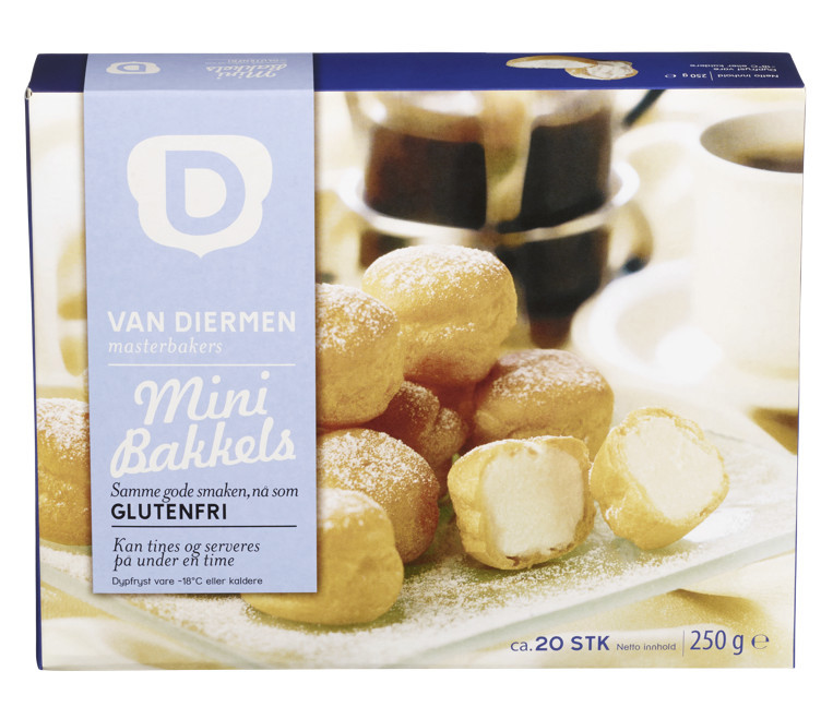 Minibakkels glutenfri    250g