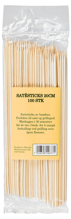 Satesticks bambus 20cm    100stk