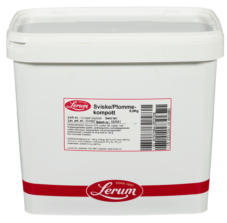 Sviske/plommekompott   8,5kg