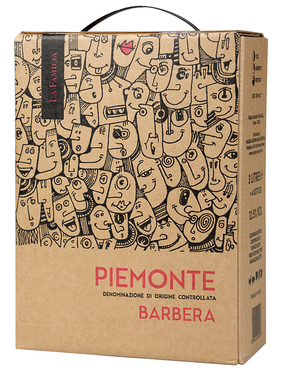 La familia piemonte barbera  13%  bib  3l