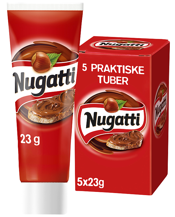 Nugatti 5pk porsjon tube 5x25g