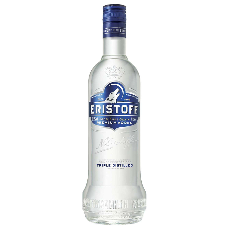 Eristoff vodka  37,5%  70cl