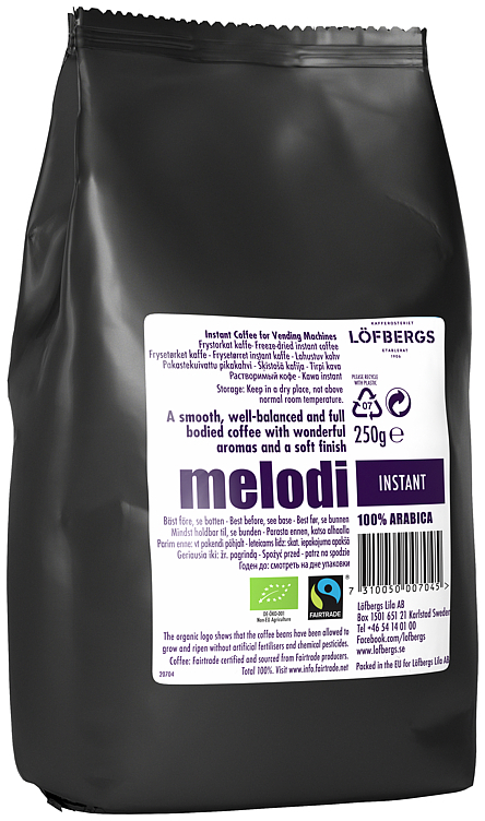 Kaffe instant melodi økol.&fairtrade   10x250g