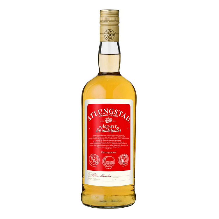 Atlungstad aquavit av mandelpotet  41,5%  70cl