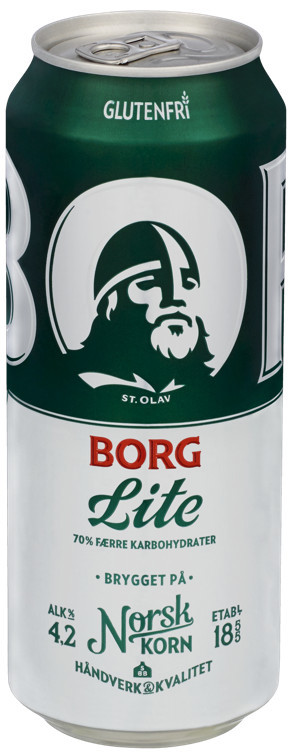 Borg pilsner lite glutenfri bx   4,2%   24x50cl