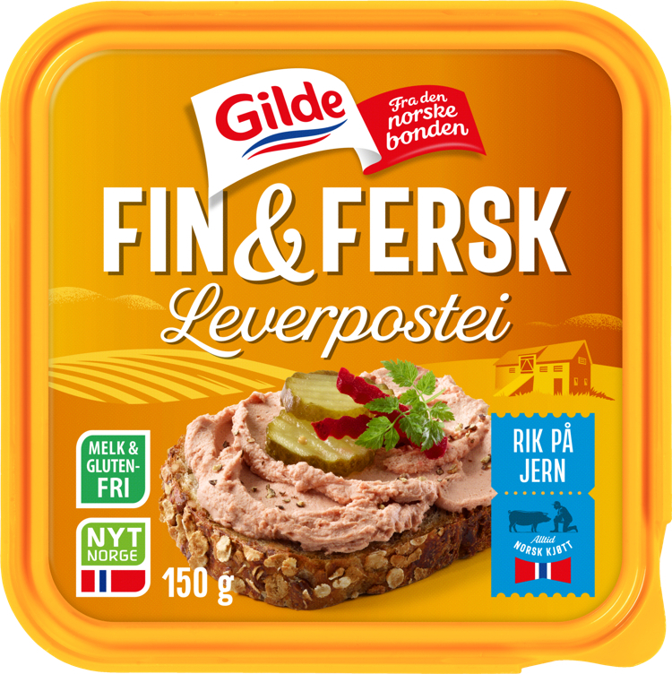Fin & fersk leverpostei       150g