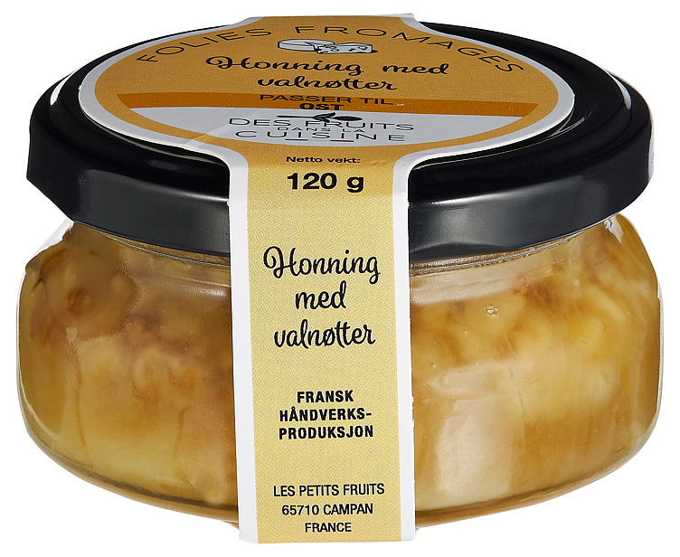 Honning med valnøtt til ost 120g