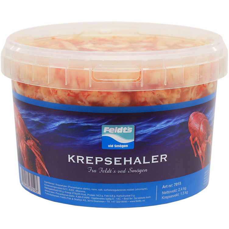 Krepsehaler i lake      1,5kg
