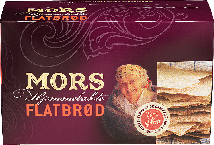 Mors flatbrød hjemmebakt    260g