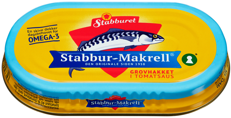 Stabbur-makrell grovhak.   170g